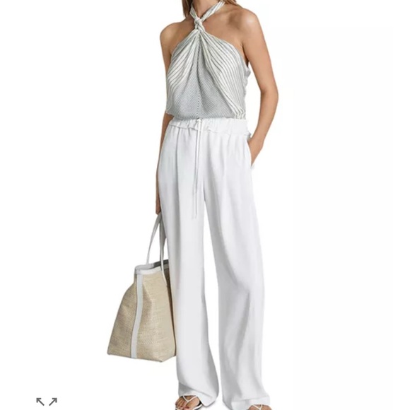 Like New! Reiss Brianna Striped Halter Style Top in Size 10 - Picture 16 of 16